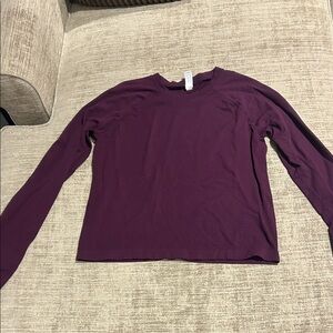 Yogalicious Purple Athletic Long Sleeve Tank